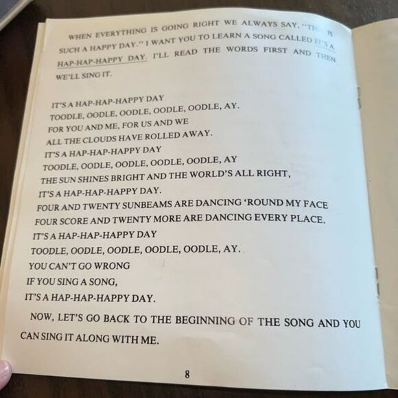 Sing-A-Long Song Book Happy Songs KSR 368 Vintage Kid Stuff Records Rare! - Picture 12 of 12